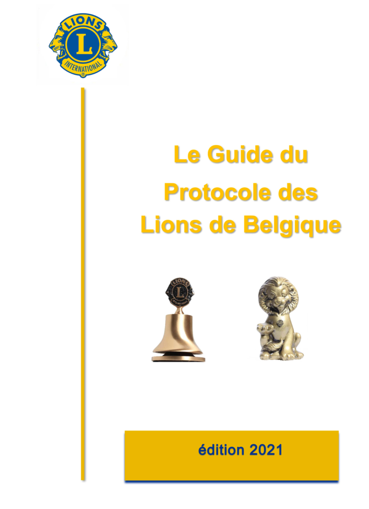 Guide Du Protocole Des Lions De Belgique 1