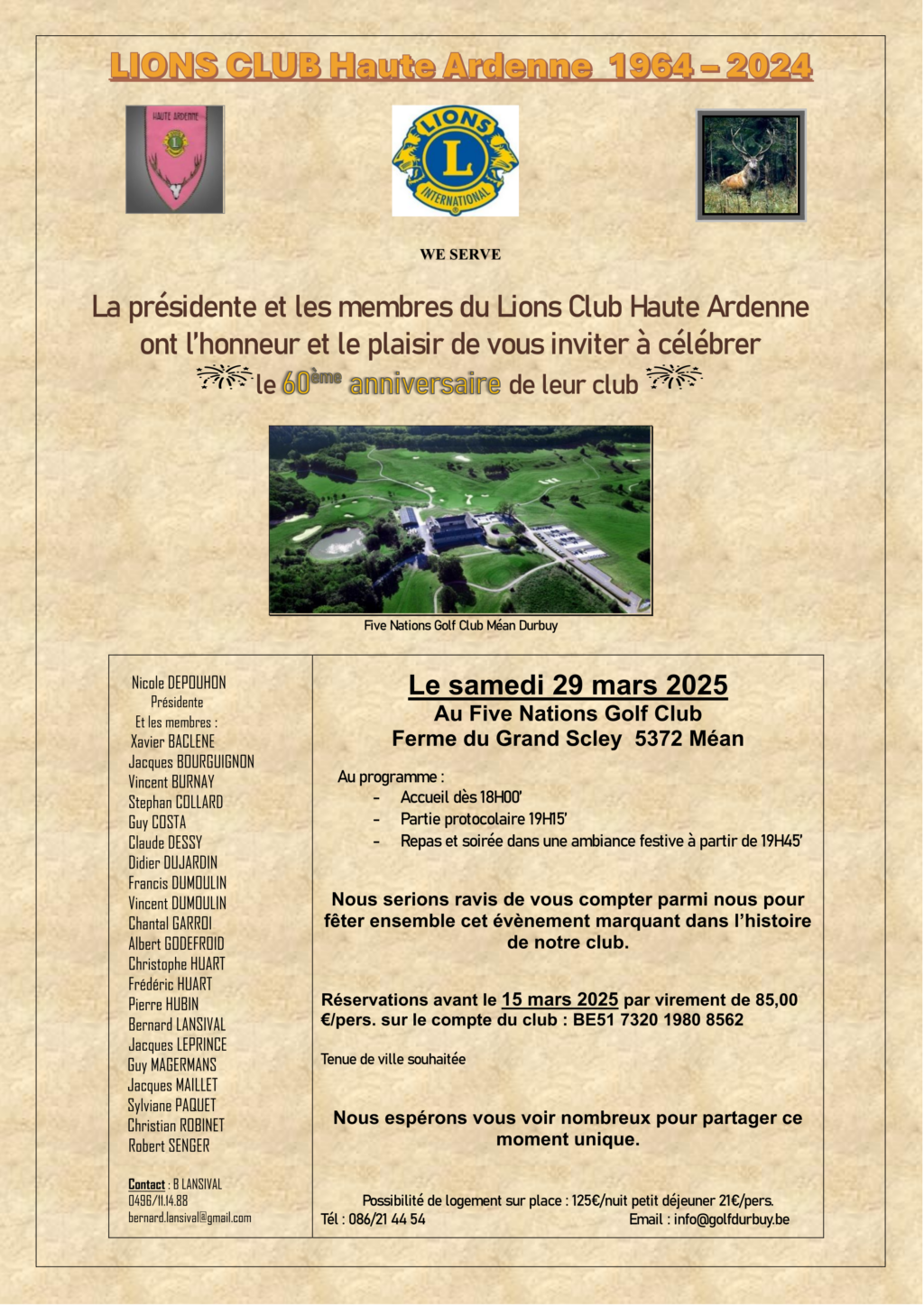 Invitation Lc Haute Ardenne